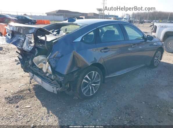 1HGCV3F59MA008313 2021 HONDA ACCORD HYBRID Серый Задняя правая четверть