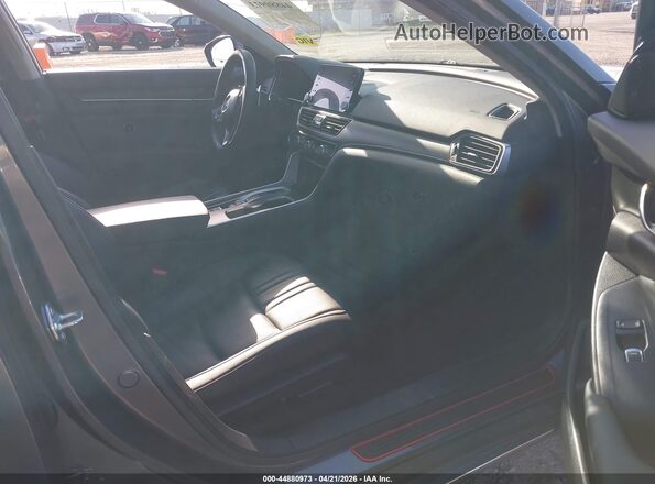 1HGCV3F59MA008313 2021 HONDA ACCORD HYBRID Серый Вид салона спереди
