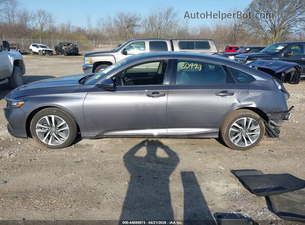 1HGCV3F59MA008313 2021 HONDA ACCORD HYBRID Серый 