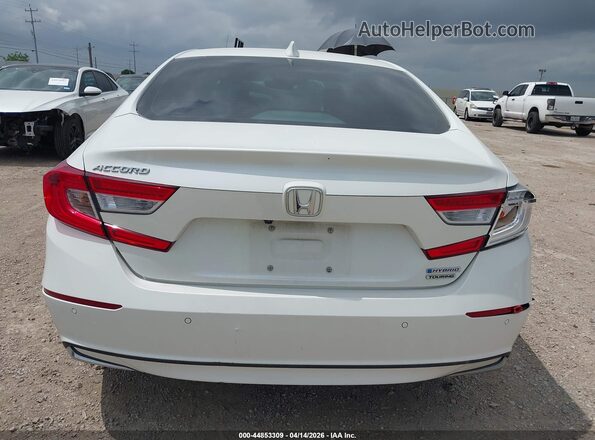 1HGCV3F91JA014170 2018 HONDA ACCORD HYBRID White 