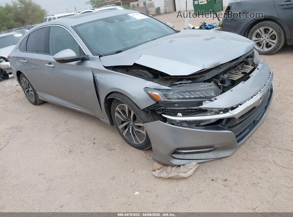 1HGCV3F92KA018679 2019 HONDA ACCORD HYBRID Silver Front right