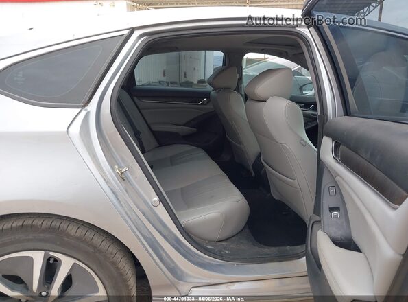 1HGCV3F92KA018679 2019 HONDA ACCORD HYBRID Silver VIN sticker view