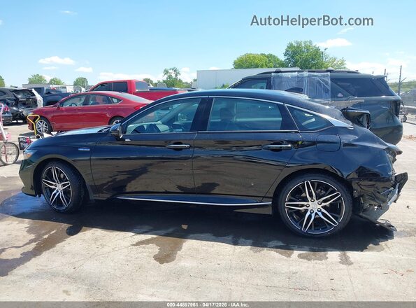 1HGCV3F92MA004591 2021 HONDA ACCORD HYBRID Black Панорамний вид салону 360°