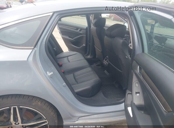 1HGCV3F96NA004871 2022 HONDA ACCORD HYBRID Light Blue Вид наклейки з VIN-кодом