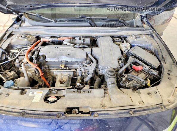 1HGCV3F9XLA008757 2020 HONDA ACCORD Синий Вид задней части салона
