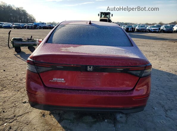 1HGCY1F26PA020845 2023 HONDA ACCORD Red უკანა ხედი