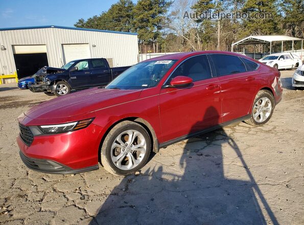 1HGCY1F26PA020845 2023 HONDA ACCORD Red წინა მარცხენა ხედი სამი მეოთხედიდან