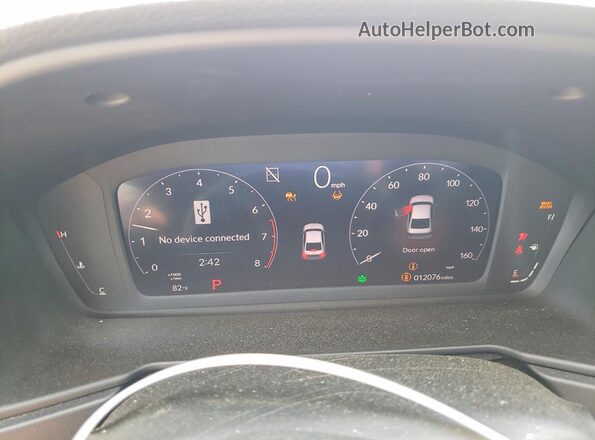 1HGCY1F45SA072607 2025 HONDA ACCORD Синий Вид щитка приборов