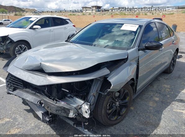1HGCY1F49SA034376 2025 HONDA ACCORD Gray წინა მარცხენა ხედი სამი მეოთხედიდან