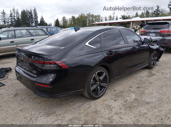 1HGCY2F53SA037045 2025 HONDA ACCORD HYBRID Black Задня права чверть