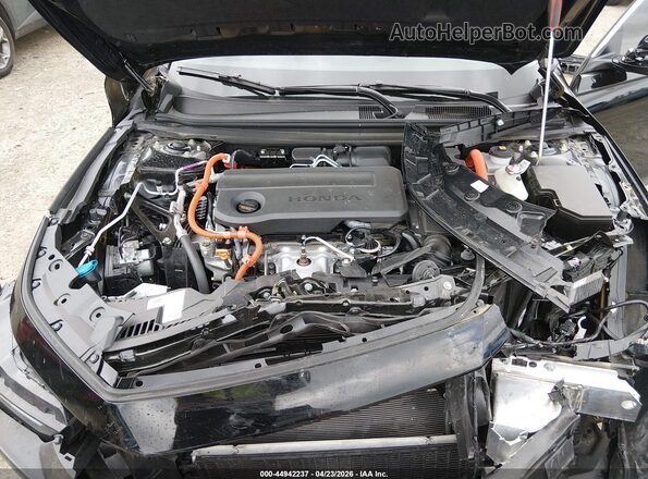 1HGCY2F53SA037045 2025 HONDA ACCORD HYBRID Black Вид ззаду
