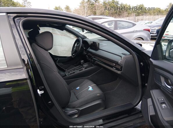 1HGCY2F54SA066635 2025 HONDA ACCORD HYBRID Черный Вид салона спереди