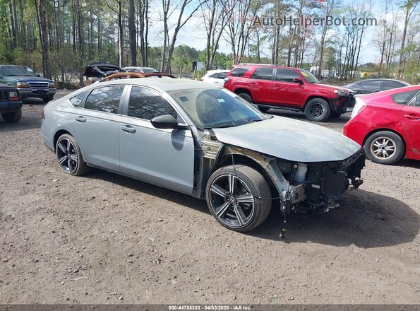 1HGCY2F57SA076916 2025 HONDA ACCORD HYBRID Gray Front right