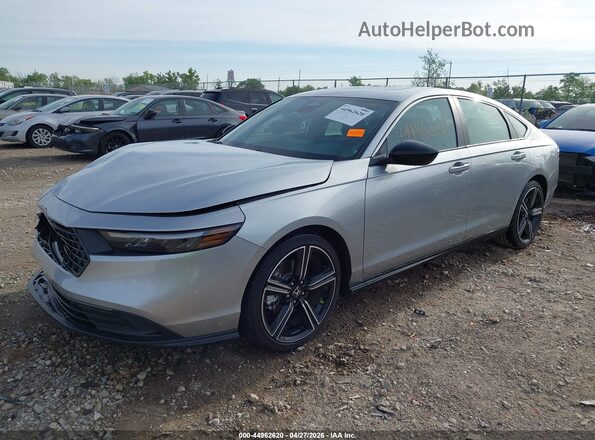 1HGCY2F58SA047389 2025 HONDA ACCORD HYBRID Серебряный Передняя левая четверть