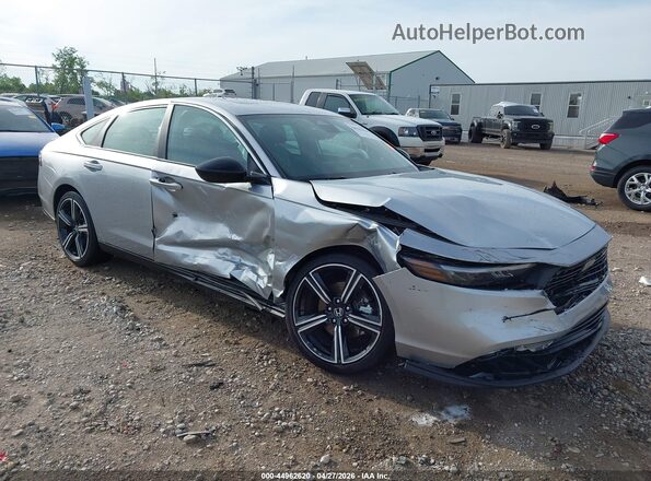1HGCY2F58SA047389 2025 HONDA ACCORD HYBRID Серебряный Передняя правая четверть