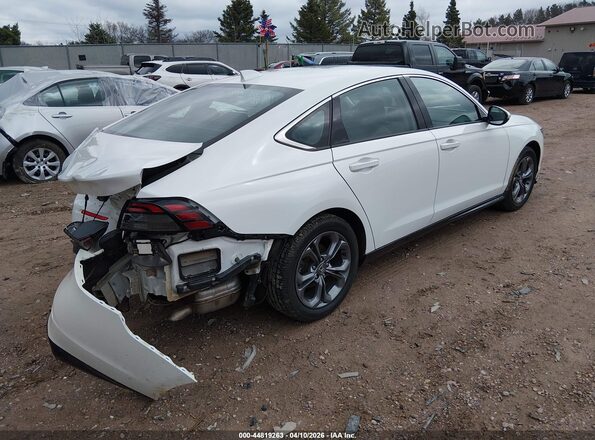 1HGCY2F68RA005663 2024 HONDA ACCORD HYBRID Белый Задняя правая четверть