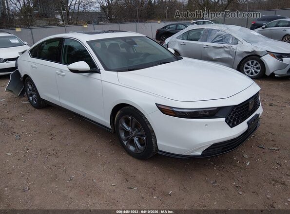 1HGCY2F68RA005663 2024 HONDA ACCORD HYBRID Белый Передняя правая четверть