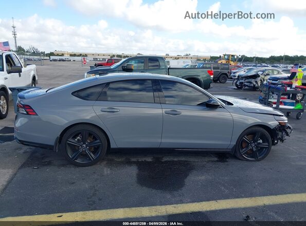 1HGCY2F75SA060618 2025 HONDA ACCORD HYBRID Gray Панорамний вид салону 360°