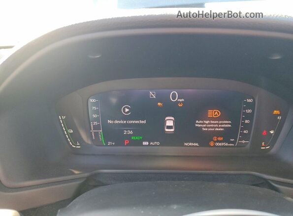 1HGCY2F86SA001585 2025 HONDA ACCORD Серый Вид щитка приборов