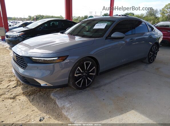 1HGCY2F86SA056957 2025 HONDA ACCORD HYBRID Серый Передняя левая четверть