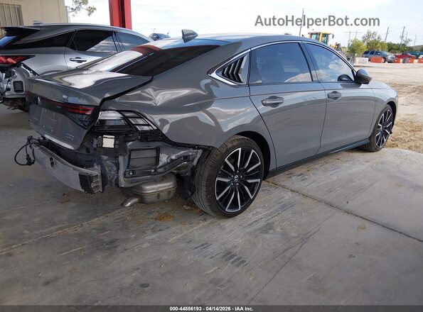 1HGCY2F86SA056957 2025 HONDA ACCORD HYBRID Серый Задняя правая четверть