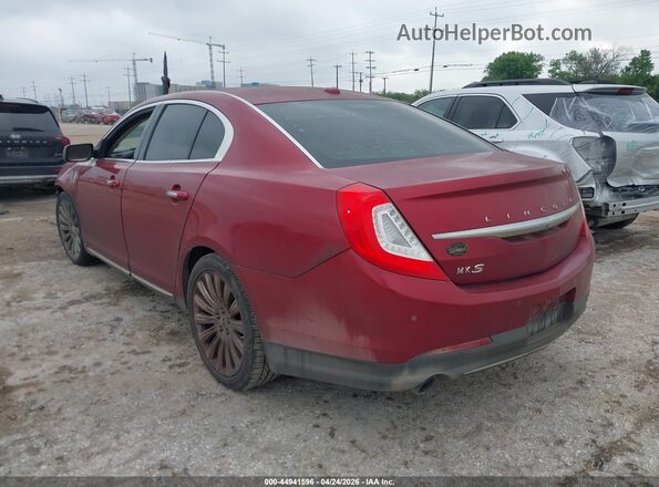 1LNHL9DK8GG600305 2016 LINCOLN MKS Красный Задняя левая четверть