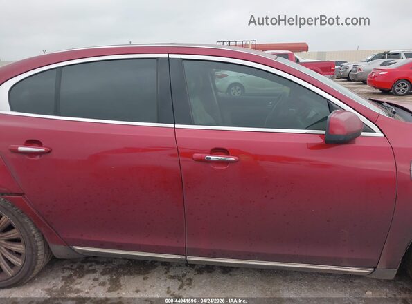 1LNHL9DK8GG600305 2016 LINCOLN MKS Красный Вид задней части салона