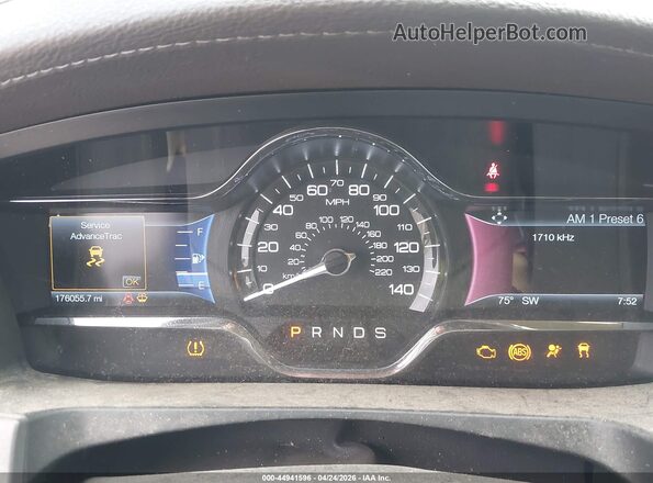 1LNHL9DK8GG600305 2016 LINCOLN MKS Красный Вид задних сидений