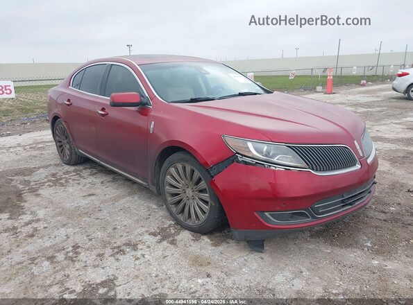 1LNHL9DK8GG600305 2016 LINCOLN MKS Красный Передняя правая четверть