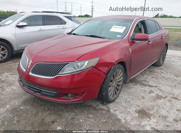 1LNHL9DK8GG600305 2016 LINCOLN MKS Красный Передняя левая четверть