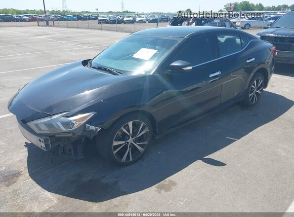 1N4AA6AP2JC375183 2018 NISSAN MAXIMA Black Przód lewy
