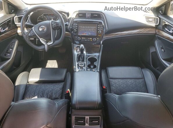 1N4AA6AP2JC397720 2018 NISSAN MAXIMA PLATINUM White Առջևի վահանակի տեսք