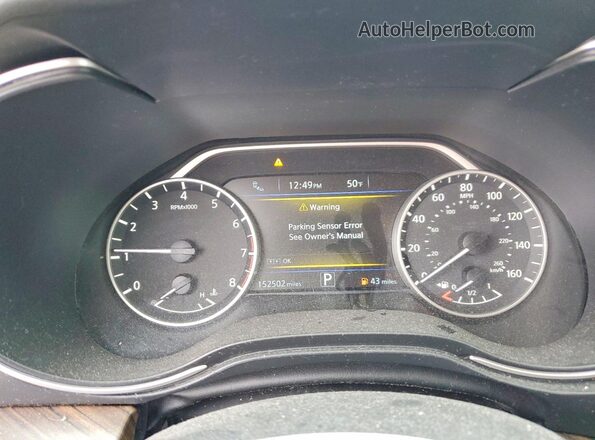 1N4AA6AP3HC389362 2017 NISSAN MAXIMA PLATINUM Серебряный Вид щитка приборов