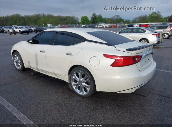 1N4AA6AP4GC396173 2016 NISSAN MAXIMA Белый Задняя левая четверть
