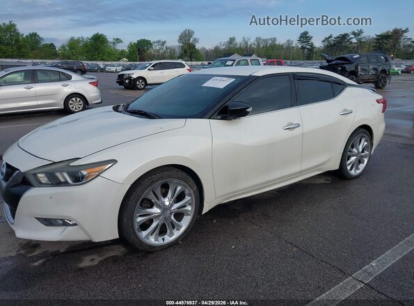 1N4AA6AP4GC396173 2016 NISSAN MAXIMA Белый Передняя левая четверть