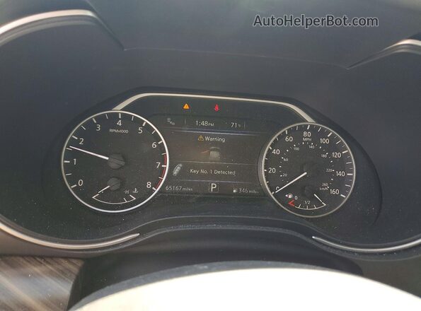 1N4AA6AP5HC403293 2017 NISSAN MAXIMA PLATINUM Gray Widok zestawu wskaźników