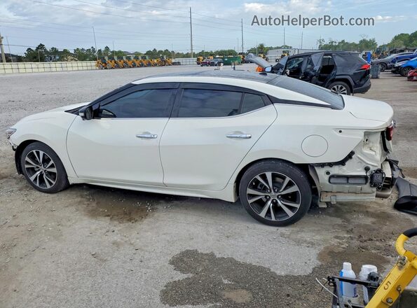 1N4AA6AP5JC383634 2018 NISSAN MAXIMA PLATINUM Белый Задняя левая четверть