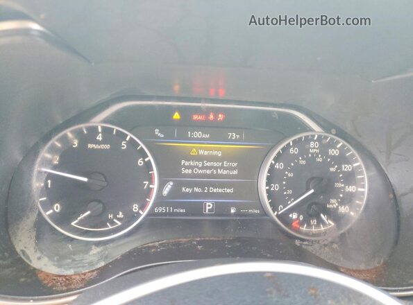 1N4AA6AP6JC361691 2018 NISSAN MAXIMA Silver Widok zestawu wskaźników