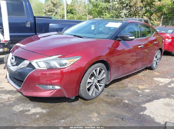 1N4AA6AP8HC377689 2017 NISSAN MAXIMA Красный Передняя левая четверть