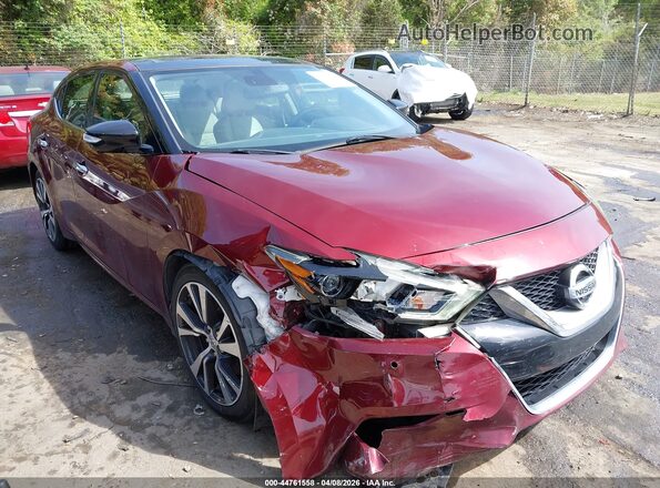 1N4AA6AP8HC377689 2017 NISSAN MAXIMA Красный Передняя правая четверть