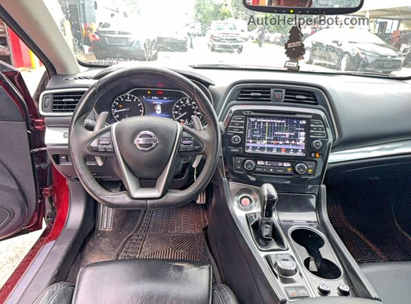 1N4AA6AP8JC364527 2018 NISSAN MAXIMA Burgundy Vista del cuadro de instrumentos