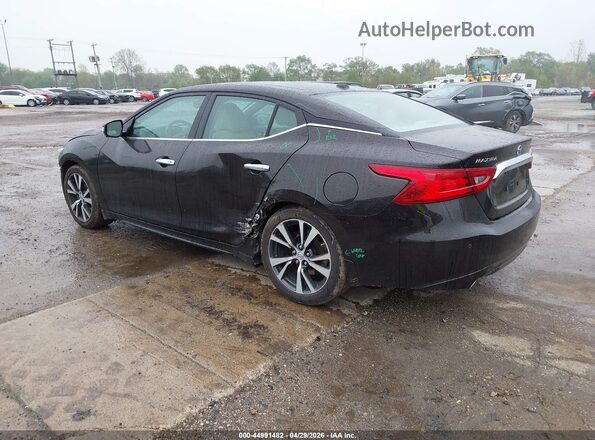 1N4AA6AP9HC384635 2017 NISSAN MAXIMA Черный Задняя левая четверть