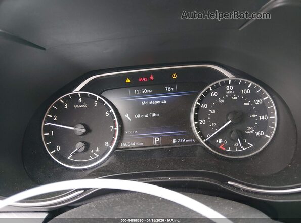 1N4AA6AP9HC454053 2017 NISSAN MAXIMA White Widok tylnych siedzeń