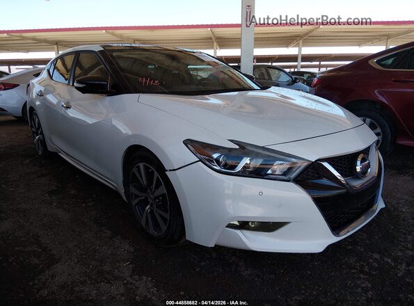 1N4AA6APXHC420087 2017 NISSAN MAXIMA Белый Передняя правая четверть