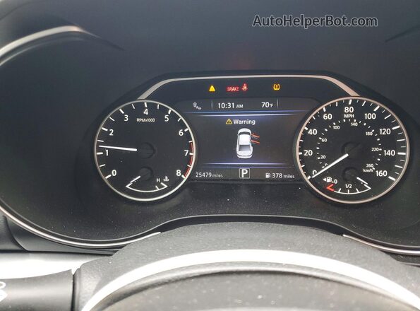 1N4AA6AV9KC382101 2019 NISSAN MAXIMA Black Vista del cuadro de instrumentos