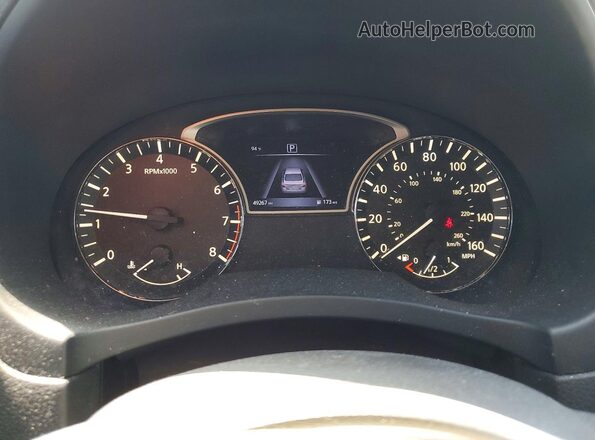 1N4AL3AP4JC136372 2018 NISSAN ALTIMA White Вид щитка приладів