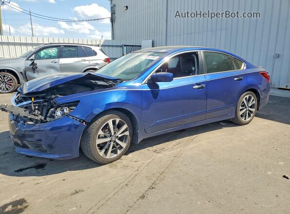 1N4AL3AP5HC255395 2017 NISSAN ALTIMA Blue წინა მარცხენა ხედი სამი მეოთხედიდან