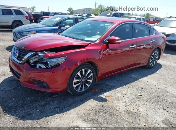 1N4AL3APXHC117464 2017 NISSAN ALTIMA Maroon Առջևի ձախ երեք քառորդ տեսարան