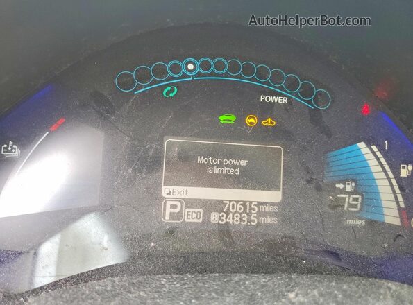 1N4AZ0CP4GC304546 2016 NISSAN LEAF Серый Вид щитка приборов