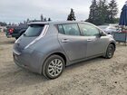 2016 Nissan Leaf S Серый vin: 1N4AZ0CP4GC304546
